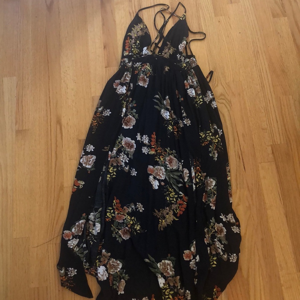 Long floral maxi dress